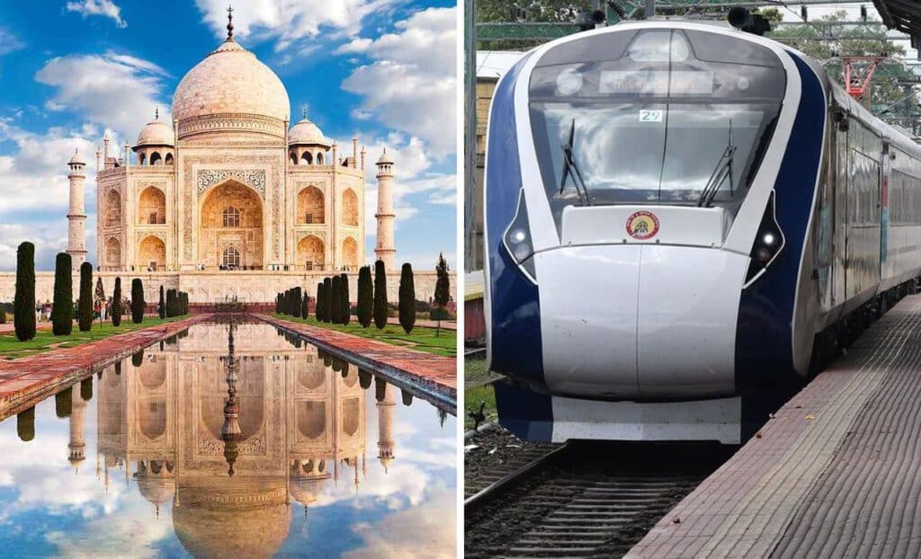 Tajmahal, agra. Vande Bharat