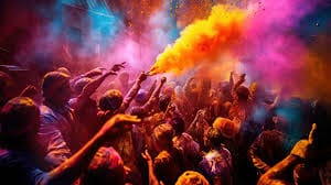 Festival des couleurs en Inde